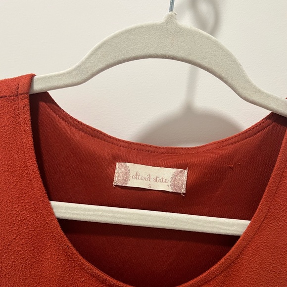 Orange Velvet Dress - Picture 4 of 4